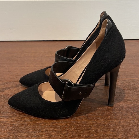 Reed Krakoff Women’s Black Fabric Mary Jane Heels Size 8.5 - Picture 3 of 8